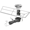 Siphon de sol / douche 100 x 100 mm Wirquin