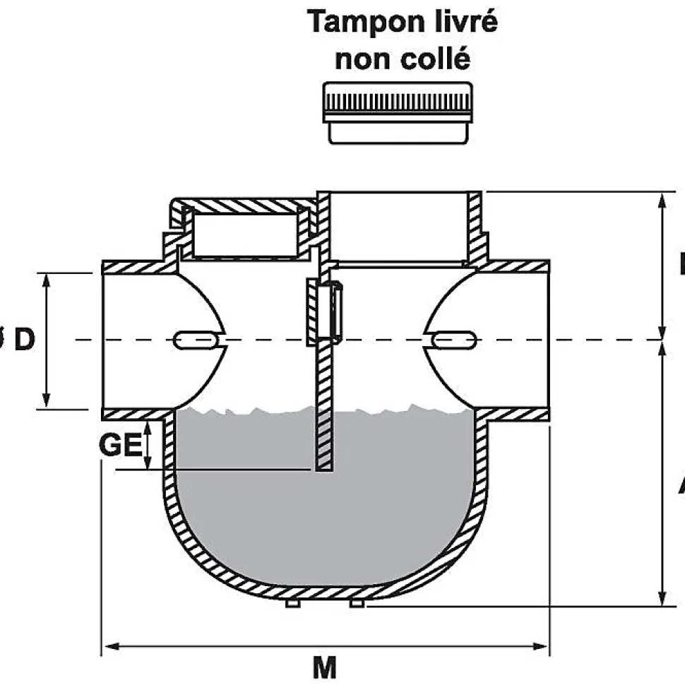 Siphon disconnecteur diamètre 100