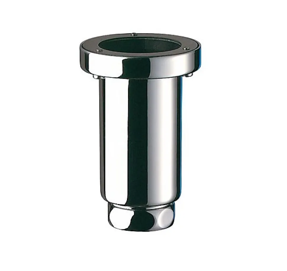 Siphon d'urinoir - Modèle : Laiton chromé - Hauteur : 114mm