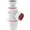 Siphon lavabo Wirquin Néo ø 32 mm blanc et rouge