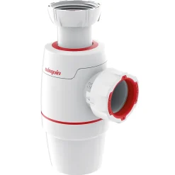 Siphon lavabo Wirquin Néo ø 32 mm blanc et rouge