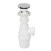 Siphon réglable blanc 32mm et bonde Wirquin