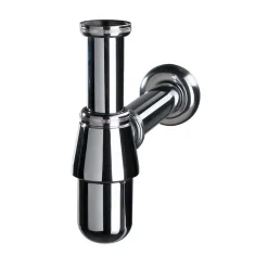 Siphon rond BOT avec finition chromée brillante en laiton Kibath