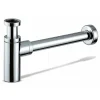 Siphon rond MIN avec finition chromée brillante en laiton Kibath