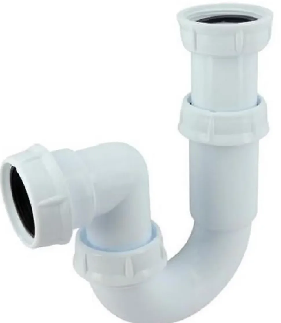 Siphon tube articulé pour évier - Diamètre 40 mm - Réglable et Orientable