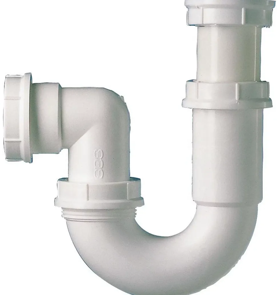 Siphon tube articulé pour évier - Diamètre 40 mm - Réglable et Orientable