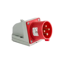 Socle Male Triphasé 32a 3p+t 380v - 4 Broches - étanche Ip44 - Ide