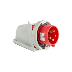 Socle Male Tétra 32a 3p+n+t 380v - 5 Broches - étanche Ip67- Livré Avec Bouchon D'étanchéité- Ide