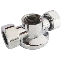 Somatherm For You - Applique murale double nue avec écrou pour collet battu diam 12 - F1/2