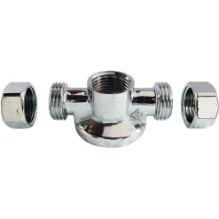Somatherm For You - Applique murale double nue avec écrou pour collet battu diam 14 - F1/2