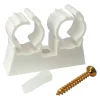 Somatherm For You - Attache de fixation double pour tube diam 20 (x10)