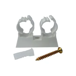 Somatherm For You - Attache de fixation double pour tube diam 20 (x10)