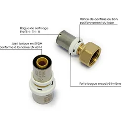 Somatherm For You - Coude mâle à sertir multicouche diam 20 - 20/27