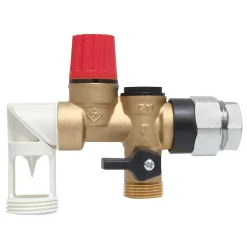 Somatherm For You - Groupe double sécurité inox orientable + raccord diélectrique pour eau agressive