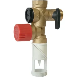 Somatherm For You - Groupe double sécurité inox orientable + raccord diélectrique pour eau agressive