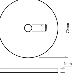 Somatherm For You - Joint de soupape pour mécansime de WC 70 x 9 x 6