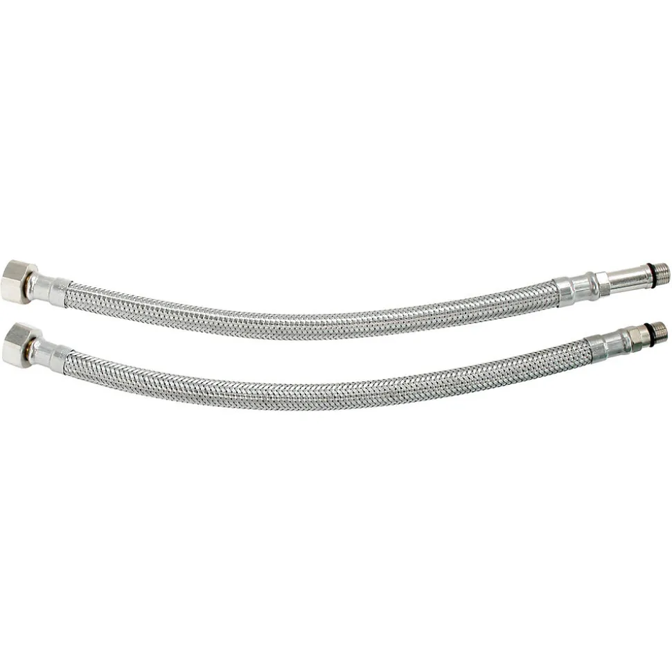 Somatherm For You - Lot 2 flexibles sanitaires 300 mm DN8 F 3/8 - M 10/100 dont 1 avec prolongateur