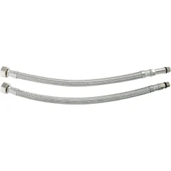 Somatherm For You - Lot 2 flexibles sanitaires 300 mm DN8 F 3/8 - M 10/100 dont 1 avec prolongateur