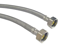 Somatherm For You - Lot de 2 flexibles sanitaires - Mâle 3/8 écrou tournant 3/8 - 300mm - DN8