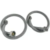 Somatherm For You - Lot de 2 flexibles sanitaires - Mâle 3/8 écrou tournant 3/8 - 500mm - DN8