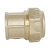 Somatherm For You - Raccord laiton droit Serrage Extérieur pour tube PE diam 20 mm - Femelle 1/2