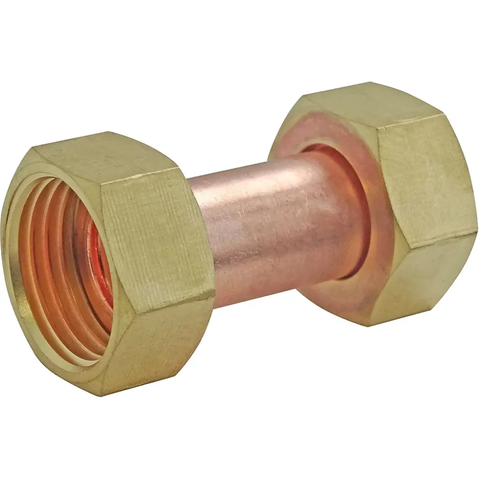 Somatherm For You - Raccord 2 Ecrous laiton douille cuivre 20x27 15x21