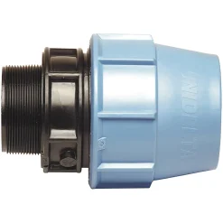 Somatherm For You - Raccord plastique droit pour tube PE diam 40 mm - Mâle 1 1/4
