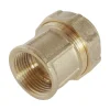 Somatherm For You - Raccord laiton droit Serrage Extérieur pour tube PE diam 32 mm - Femelle 1