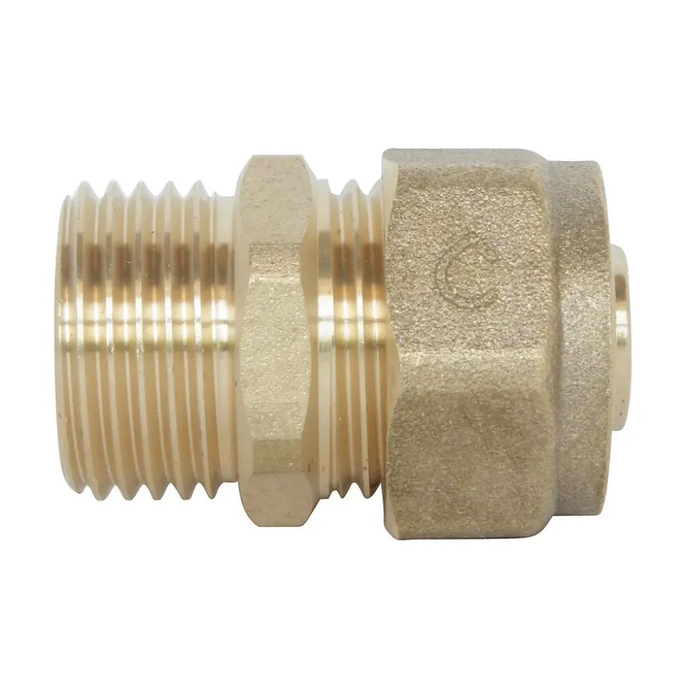 Somatherm For You - Raccord droit à visser pour tube PER diam 12 -Male 12/17 par lot de 5