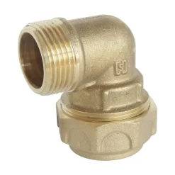 Somatherm For You - Raccord laiton coudé Serrage Extérieur pour tube PE diam 25 mm - Mâle 3/4