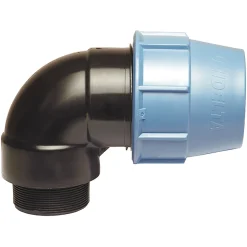 Somatherm For You - Raccord plastique coudé pour tube PE diam 40 mm - Mâle 1 1/4
