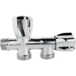 Somatherm For You - Robinet à clapet double sorties pour machine à laver - M1/2 - Sorties M3/4