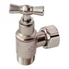 Somatherm For You - Robinet de WC équerre laiton nickelé M12/17 - Ecrou Prisonnier 12/17