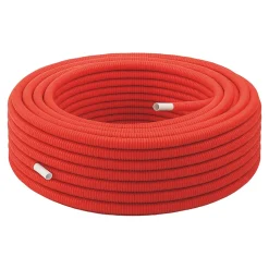 Somatherm For You - Tube multicouche gainé rouge D20 en couronne de 50 mètres