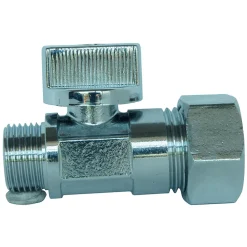 Somatherm For You - Vanne d'arrêt - M3/8 - Ecrou bicône pour tube diam 14mm - Poignée 1/4 de tour