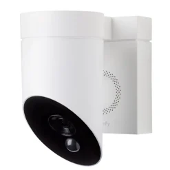 Somfy 1875326 - Outdoor Camera 2 blanche - Caméra de surveillance extérieure wifi avec détection intelligente - 1080p Full HD - Sirène 110 dB
