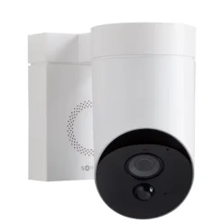 Somfy 1875326 - Outdoor Camera 2 blanche - Caméra de surveillance extérieure wifi avec détection intelligente - 1080p Full HD - Sirène 110 dB