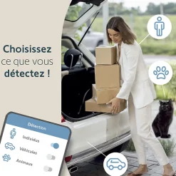 Somfy 1875326 - Outdoor Camera 2 blanche - Caméra de surveillance extérieure wifi avec détection intelligente - 1080p Full HD - Sirène 110 dB