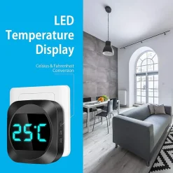 Sonnette de Porte Étanche Kit de Carillon Electronique avec 2 Récepteur Enfichables, 200M Gamme, 38 Mélodies au 4 Niveau de Volume