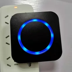 Sonnette électronique sans fil longue portée 300 m, étanche, avec récepteur extérieur enfichable