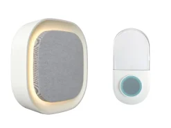 SONNETTE SANS FIL - 200 M - GRIS/BLANC