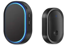 Sonnette sans fil extérieure étanche, sonnette alimentée par batterie de 300 mètres, 60 mélodies, 5 niveaux de volume