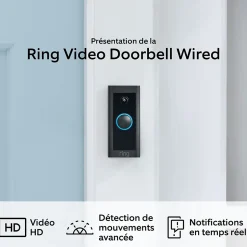 Sonnette vidéo Filaire Ring vidéo Doorbell Wired