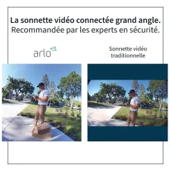 Sonnette vidéo sans fil Arlo blanche