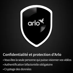Sonnette vidéo sans fil connectée Arlo noire