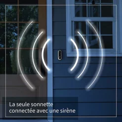 Sonnette vidéo sans fil connectée Arlo noire