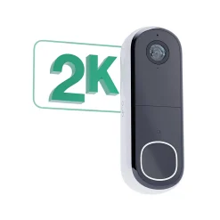 Sonnette vidéo sans fil connectée Arlo Essential2 2k blanc