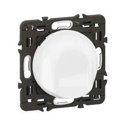 Sortie de câble Legrand Céliane blanc avec support sans plaque