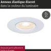 Spot encastré Kit de 3 fixe rond 90mm GU10 max. 3x10W 230V gradable Blanc