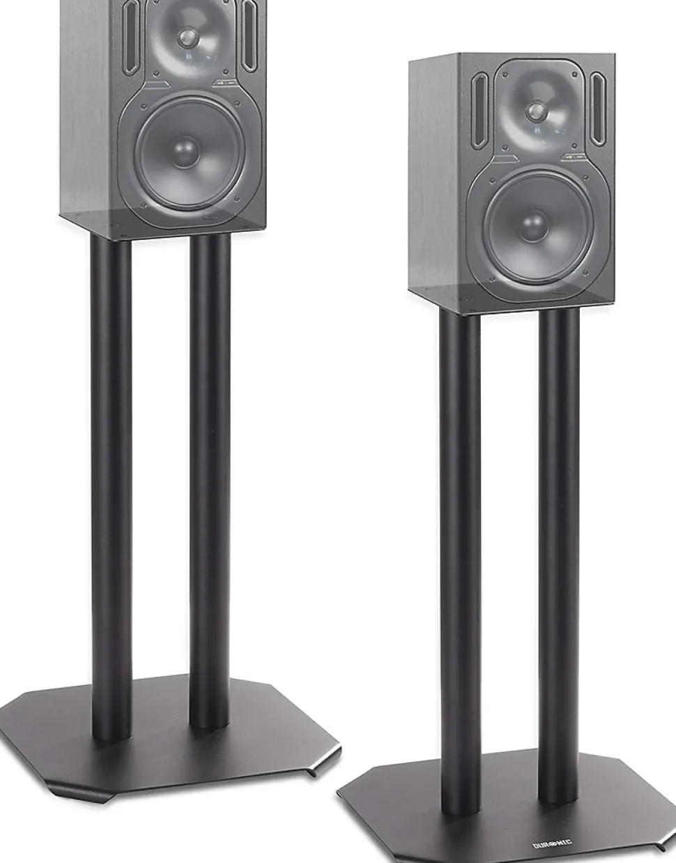 SPS1022-40 Pieds enceintes 40 cm lestables avec du sable Cônes anti vibrations Set de 2 pour hifi stéréo home cinema Duronic
